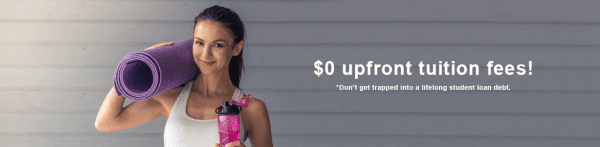 $0 upfront tuition fees