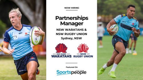 NWS waratahs sports job