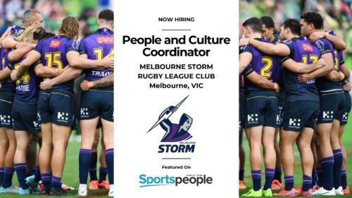 Melbourne Storm Jobs