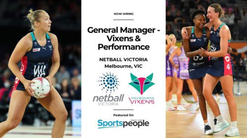 Netball jobs Melbourne vixens