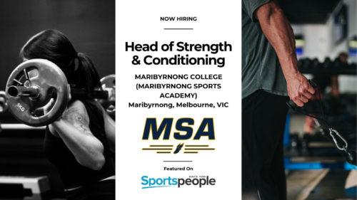 Sports Jobs Strength and conditioning coach